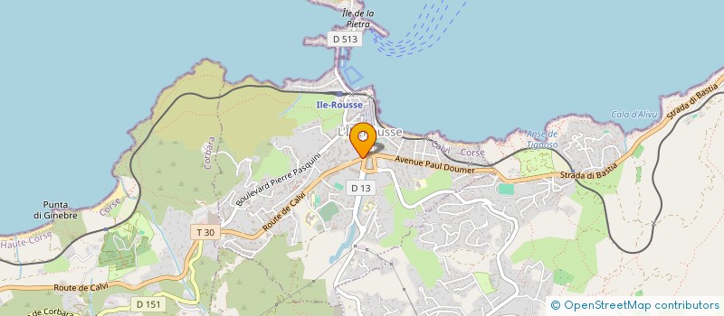 localisation de l'entreprise MADAME CATHERINE PETIT à L'ILE-ROUSSE