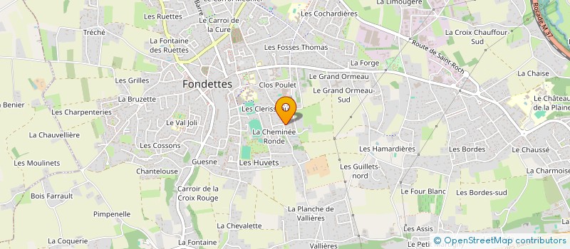 localisation de l'entreprise MADAME CATHERINE PETITHORY  FONDETTES