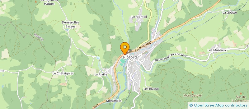 localisation de l'entreprise MADAME CATHERINE PEYRON  RIOTORD