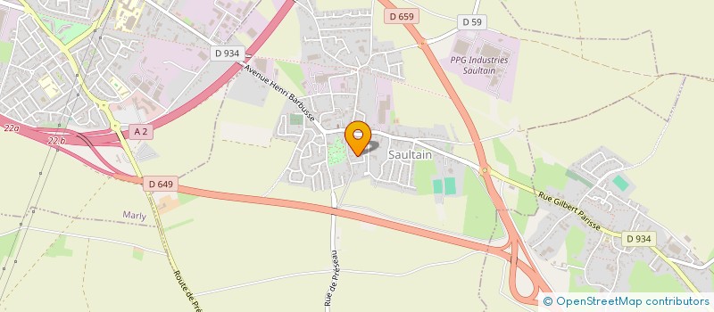 localisation de l'entreprise MADAME CATHERINE PFISTER  SAULTAIN