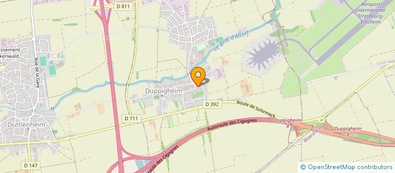 localisation de l'entreprise MADAME CATHERINE PHILIPPE  DUPPIGHEIM