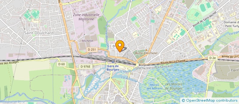 localisation de l'entreprise MADAME CATHERINE PIAT  BOURGES