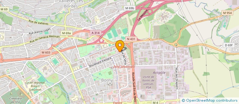 localisation de l'entreprise MADAME CATHERINE PIERRA  METZ