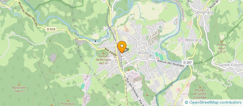 localisation de l'entreprise MADAME CATHERINE PIERRARD  ARUDY