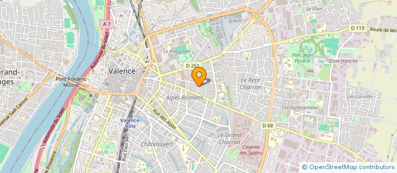 localisation de l'entreprise MADAME CATHERINE PIERREMONT à VALENCE