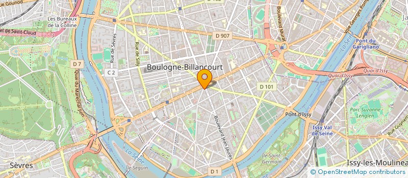 localisation de l'entreprise MADAME CATHERINE PILLE à BOULOGNE BILLANCOURT
