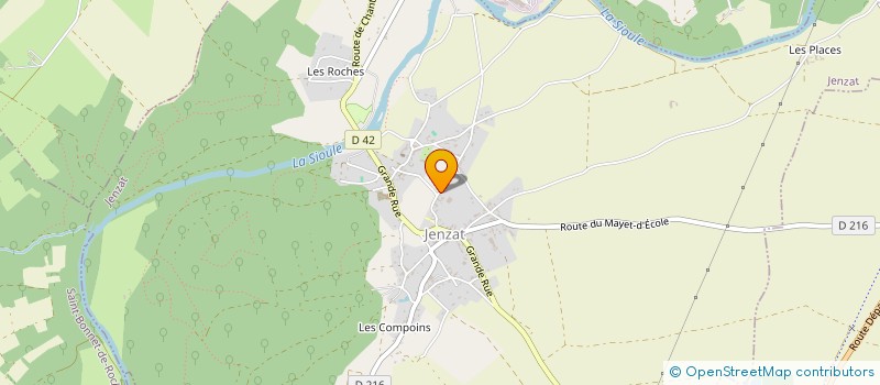 localisation de l'entreprise MADAME CATHERINE PIMPARD  JENZAT