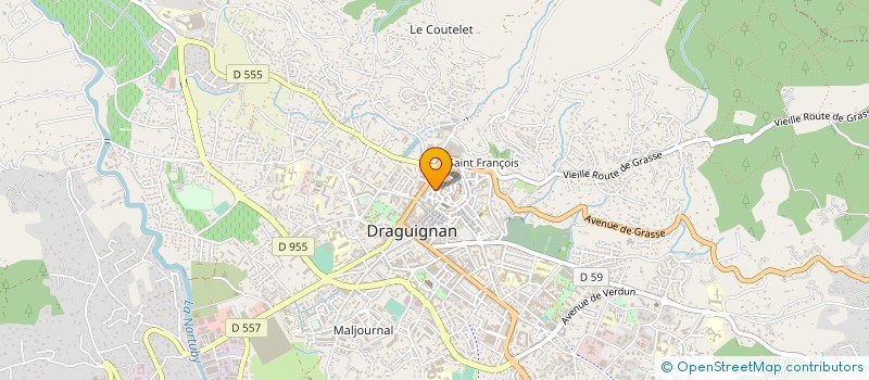 localisation de l'entreprise MADAME CATHERINE PINGUET à DRAGUIGNAN