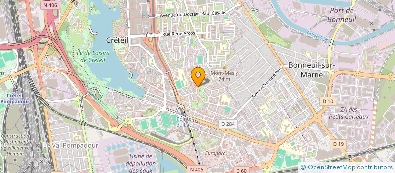 localisation de l'entreprise MADAME CATHERINE PINZUTI  CRETEIL