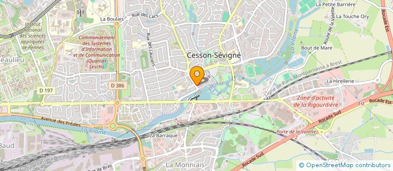 localisation de l'entreprise MADAME CATHERINE PITRE à CESSON-SEVIGNE