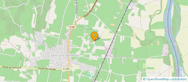 localisation de l'entreprise MADAME CATHERINE PLAT  SAINT-JUST-D'ARDECHE