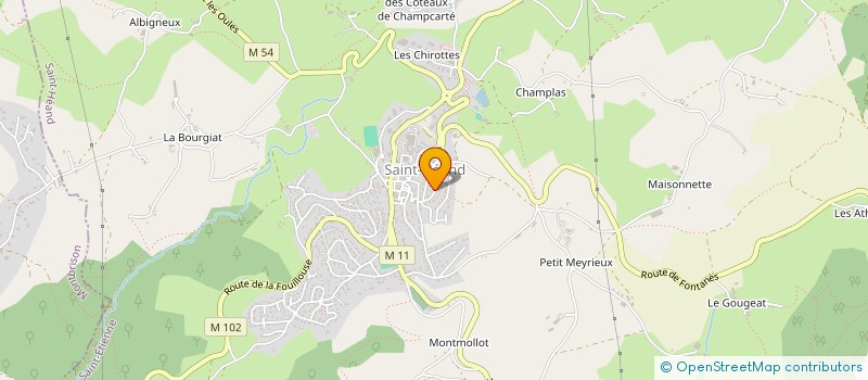 localisation de l'entreprise MADAME CATHERINE PLU  SAINT-HEAND