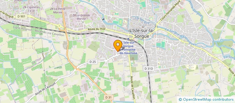 localisation de l'entreprise MADAME CATHERINE POATO à L'ISLE-SUR-LA-SORGUE