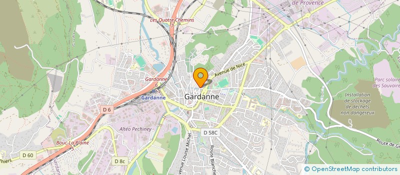 localisation de l'entreprise MADAME CATHERINE POMARES  GARDANNE