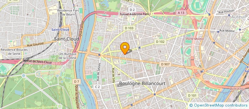 localisation de l'entreprise MADAME CATHERINE PONSOLLE à BOULOGNE-BILLANCOURT