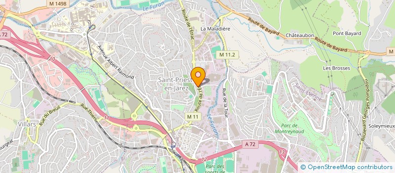 localisation de l'entreprise MADAME CATHERINE PONSON  SAINT-PRIEST-EN-JAREZ