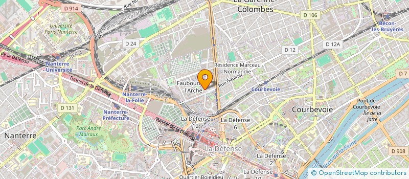 localisation de l'entreprise MADAME CATHERINE PORTE à COURBEVOIE