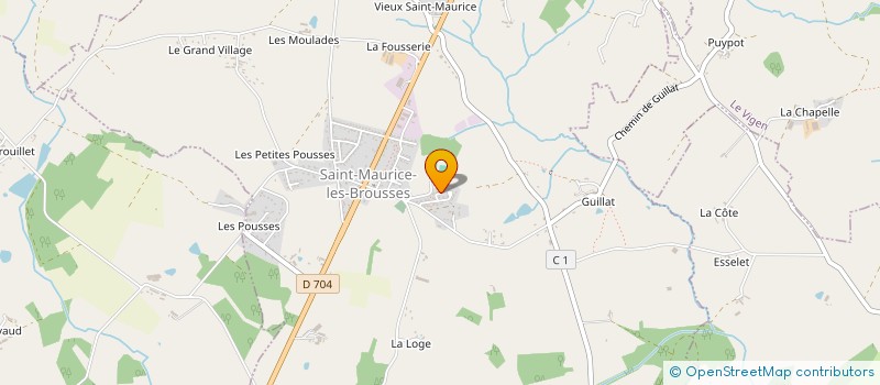 localisation de l'entreprise MADAME CATHERINE PORTIER à SAINT-MAURICE-LES-BROUSSES