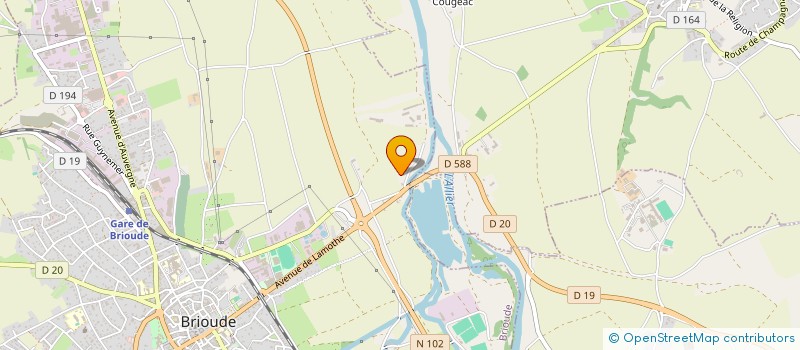 localisation de l'entreprise MADAME CATHERINE POUPON  BRIOUDE