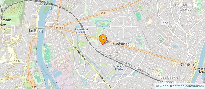 localisation de l'entreprise MADAME CATHERINE POURTOY à VESINET (LE)