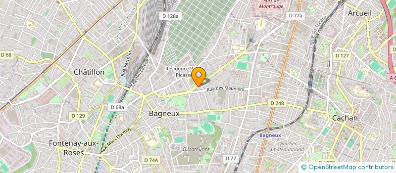 localisation de l'entreprise MADAME CATHERINE POUVREAU  BAGNEUX