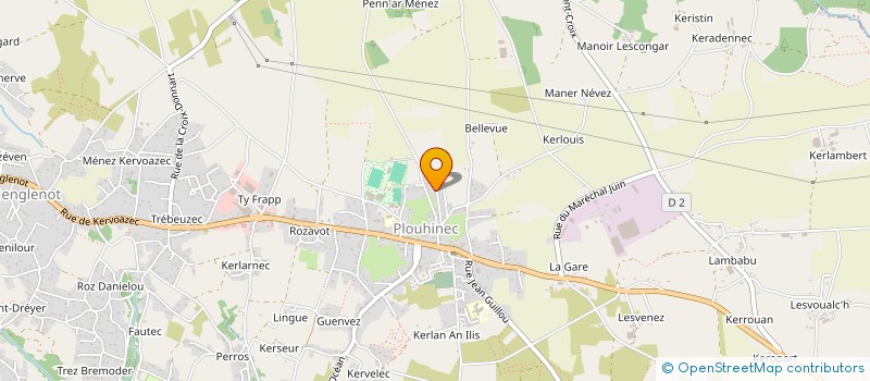 localisation de l'entreprise MADAME CATHERINE POUX  PLOUHINEC