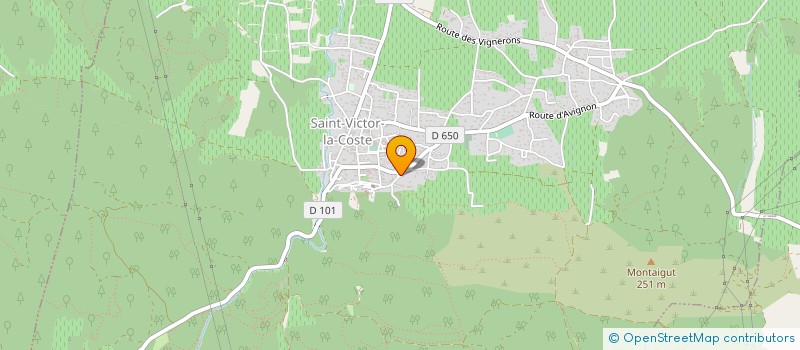 localisation de l'entreprise MADAME CATHERINE PRADELLE  SAINT-VICTOR-LA-COSTE