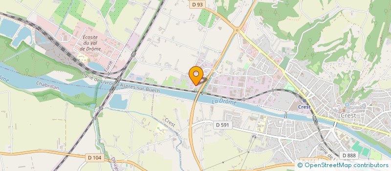 localisation de l'entreprise MADAME CATHERINE PRADILLE  CREST