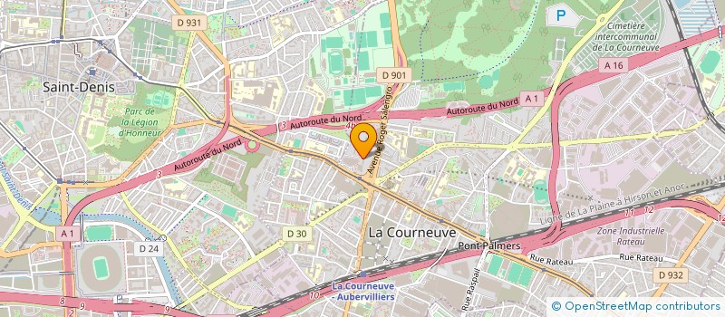 localisation de l'entreprise MADAME CATHERINE PREVOT à LA COURNEUVE
