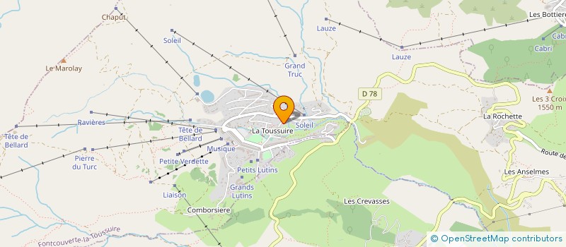 localisation de l'entreprise MADAME CATHERINE PROST  FONTCOUVERTE-LA-TOUSSUIRE