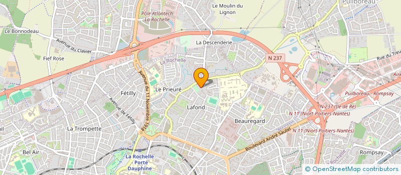 localisation de l'entreprise MADAME CATHERINE PRUDHON  LA ROCHELLE