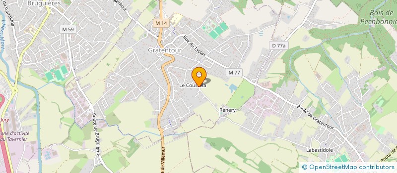 localisation de l'entreprise MADAME CATHERINE PRUNAC  GRATENTOUR