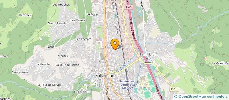 localisation de l'entreprise MADAME CATHERINE PUGNAT à SALLANCHES