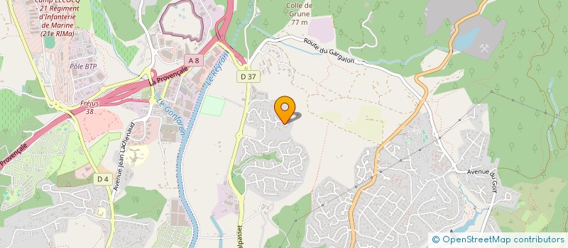 localisation de l'entreprise MADAME CATHERINE PULFER à FREJUS