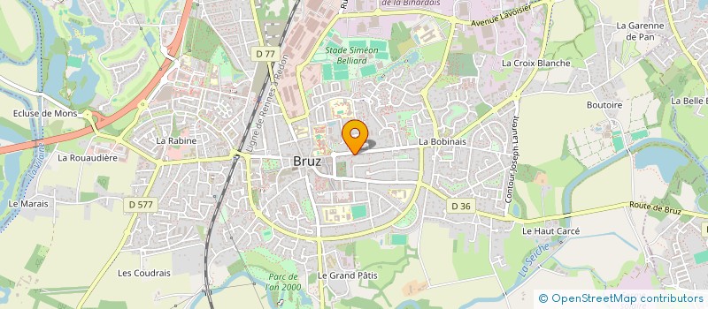 localisation de l'entreprise MADAME CATHERINE QUELENNEC  BRUZ