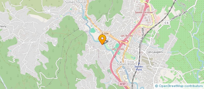 localisation de l'entreprise MADAME CATHERINE QUEMENER  SOLLIES-PONT