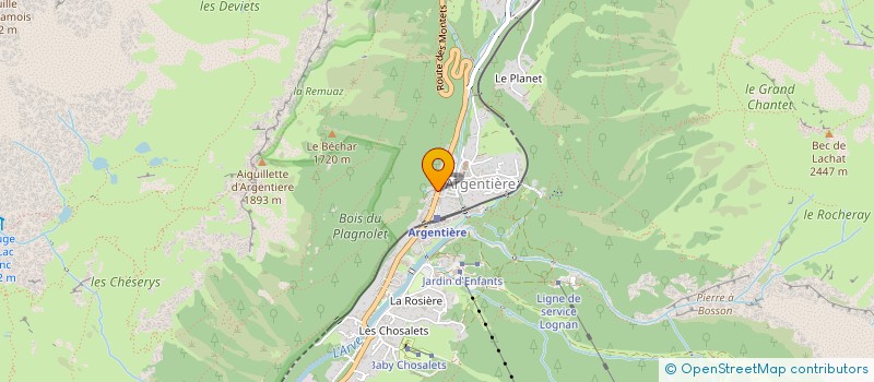 localisation de l'entreprise MADAME CATHERINE QUENTIER  CHAMONIX-MONT-BLANC