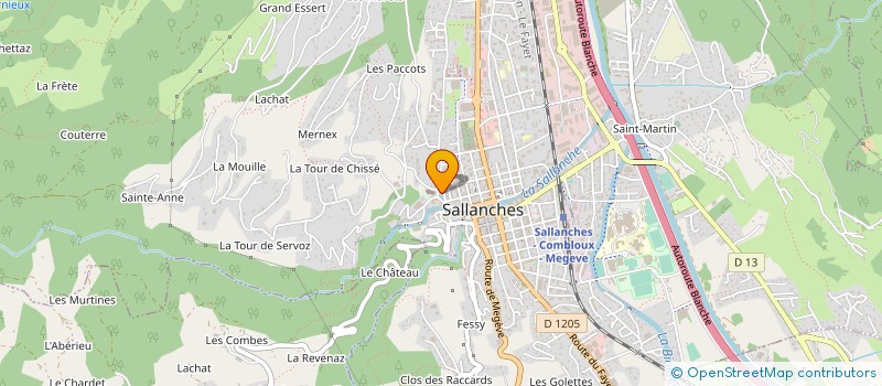 localisation de l'entreprise MADAME CATHERINE RABILLOUD  SALLANCHES