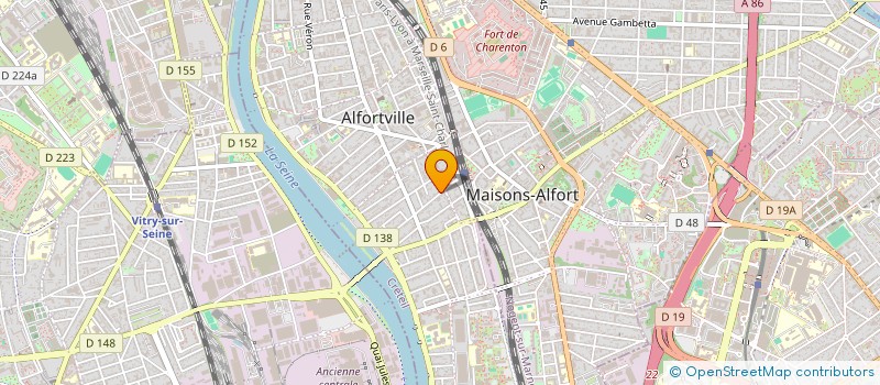 localisation de l'entreprise MADAME CATHERINE RAOUX  ALFORTVILLE