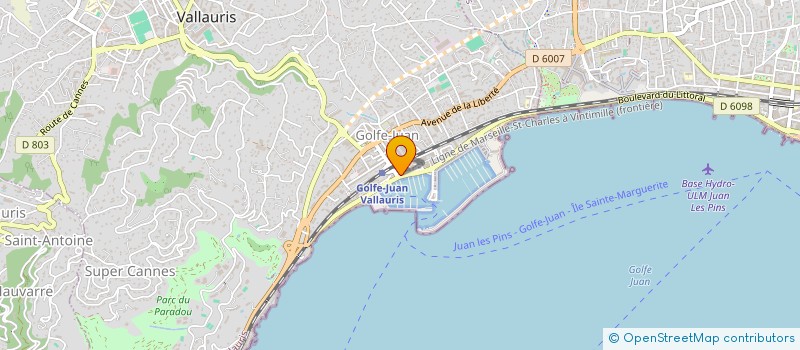 localisation de l'entreprise MADAME CATHERINE RAPIN  VALLAURIS