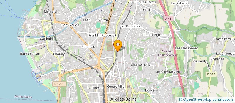 localisation de l'entreprise MADAME CATHERINE RASSAT  AIX-LES-BAINS