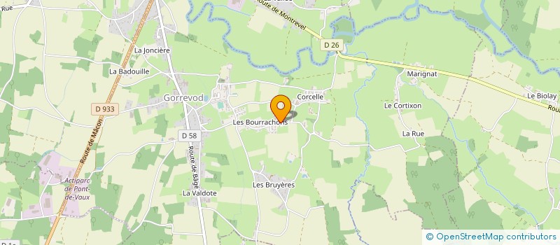localisation de l'entreprise MADAME CATHERINE RAYNAUD à GORREVOD