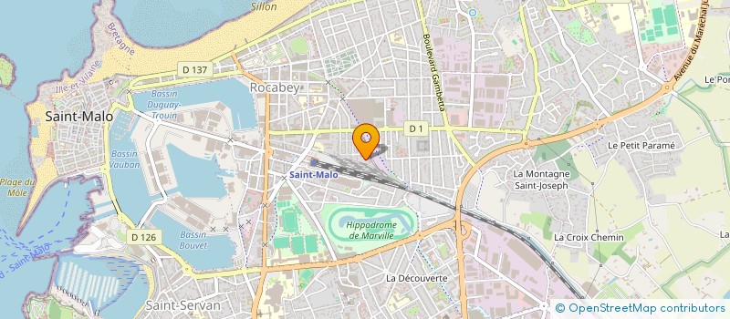 localisation de l'entreprise MADAME CATHERINE REGEARD  SAINT-MALO