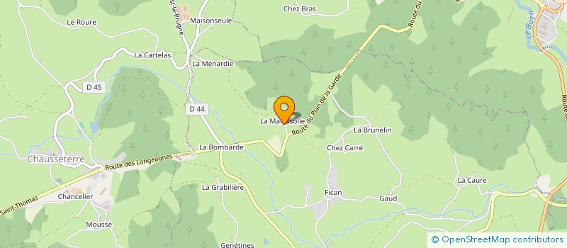 localisation de l'entreprise MADAME CATHERINE REJONY à SAINT-ROMAIN-D'URFE