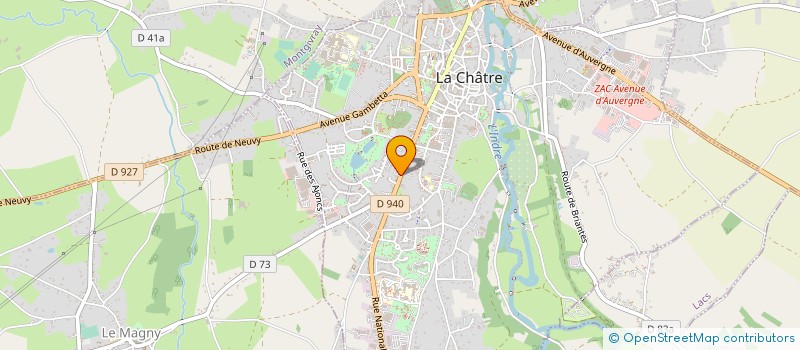 localisation de l'entreprise MADAME CATHERINE RENAUD à LA CHATRE