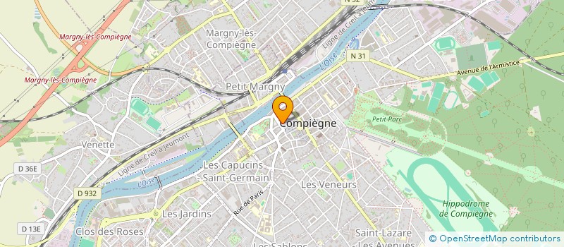 localisation de l'entreprise MADAME CATHERINE RIBOULEAU  COMPIEGNE