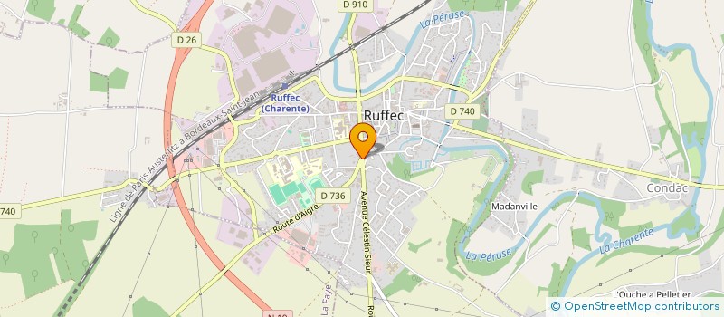 localisation de l'entreprise MADAME CATHERINE RIFFAUD à RUFFEC