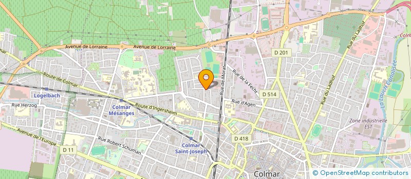 localisation de l'entreprise MADAME CATHERINE RINALDI  COLMAR