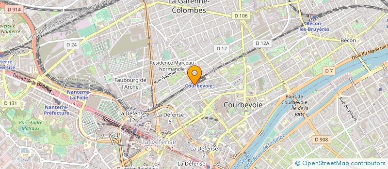 localisation de l'entreprise MADAME CATHERINE RIO à COURBEVOIE