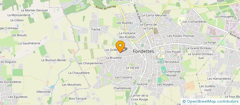 localisation de l'entreprise MADAME CATHERINE RIVEREAU à FONDETTES